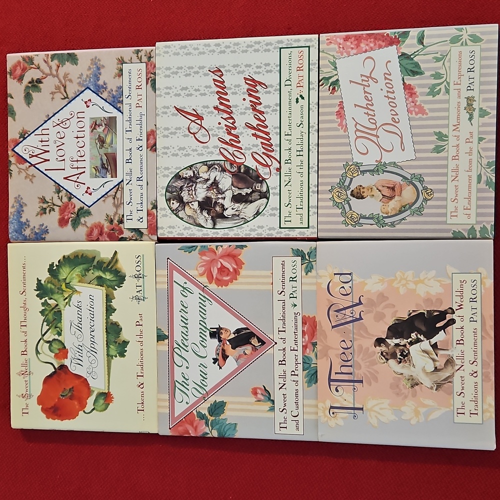 6 'Sweet Nellie' Victorian Books Mother Wedding Baby Friends NEW Gift Ready